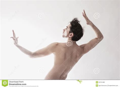 Naked Man Dancing Stock Photo Image Of Hands Muscle