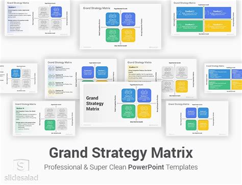 Grand Strategy Matrix PowerPoint Template - SlideSalad