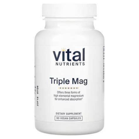 Vital Nutrients Triple Mag Vegan Capsules Count Fred Meyer