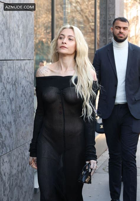 Paris Jackson Sexy Flashes Her Hot Tits At Stella McCartney Fashion Show In Paris AZNude