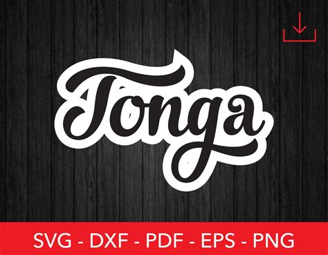 Tonga Svg Retro Tongan Svg Islander Svg Tongatapu Crest Badge