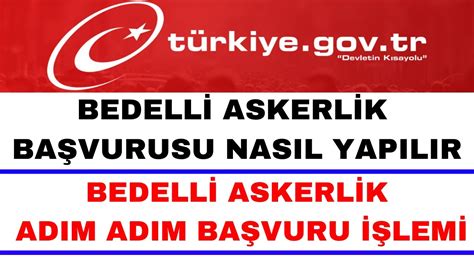 Bedelli Askerlik Başvurusu Nasıl Yapılır GÜNCEL YouTube