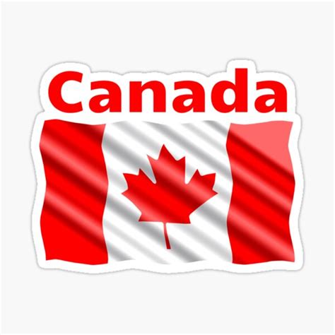 Flag Of Canada Sticker By Chefkarine1 Redbubble