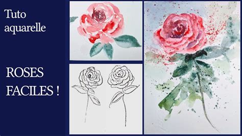 Une méthode simple pour peindre des roses à l aquarelle Les tutos de