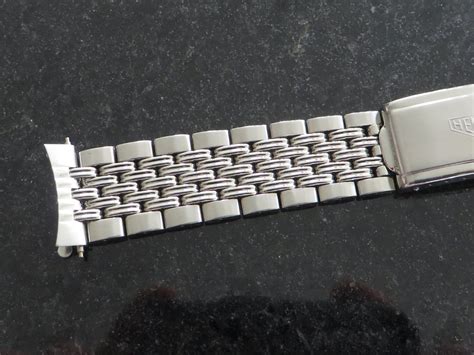 SOLD Heuer Gay Freres Double Beads Of Rice Bracelet With HLA Endlinks Omega Forums