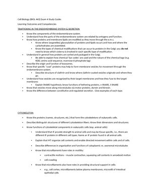 Cell Bio Final Exam Study Guide GENERAL STUDY GUIDE FOR COMPREHENSIVE