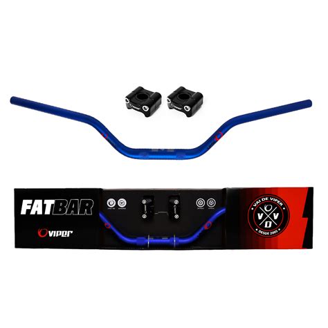 Guidão Moto Esportivo Fat Bar Alto C Adaptador 28 8 mm VMX Viper