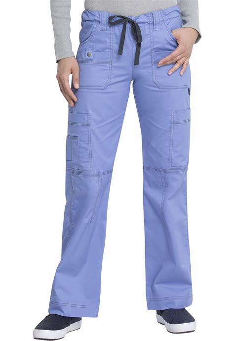 Dickies Gen Flex Scrubs Pant For Women Low Rise Drawstring Cargo 857455