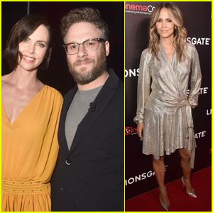 Charlize Theron Seth Rogen Join Halle Berry At Cinemacon Ana