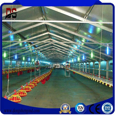 Prefabricated Light Steel Structure For Poultry Farm Shed Chicken House