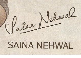 world  handwriting analysis   saina nehwals signature