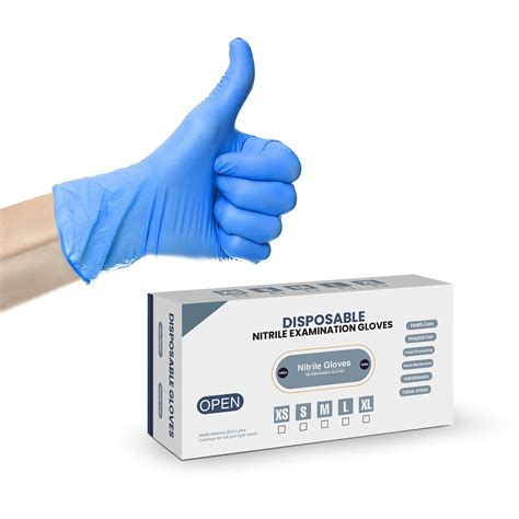 Buy Gloves Disposable Mil Blue Nitrile Gloves Small Powder Free