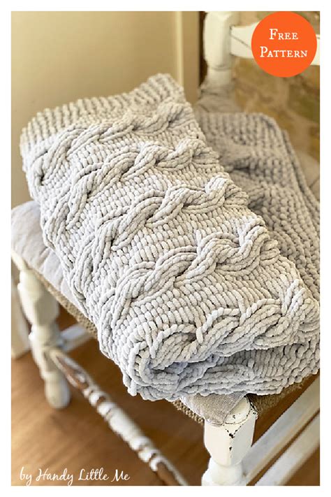 9 Cable Baby Blanket Free Knitting Pattern