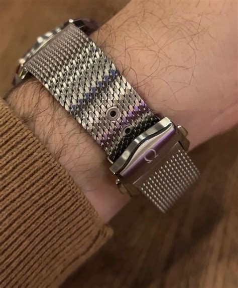 Omega Smp On A Native Omega Mesh Bracelet Watchcrunch