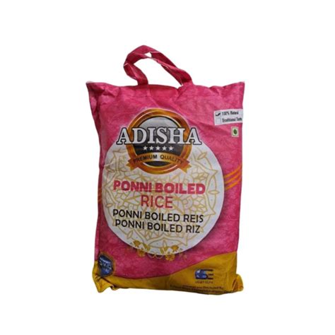 Adisha Ponni Boiled Rice 5kg Sangamitra Bit Grocery