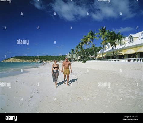 Dickenson Bay, Antigua, Caribbean Stock Photo - Alamy