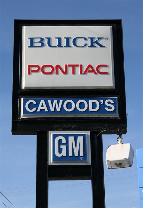 Cawood Buick Pontiac Gm Dealer Sign For Cawoods Buick An Flickr