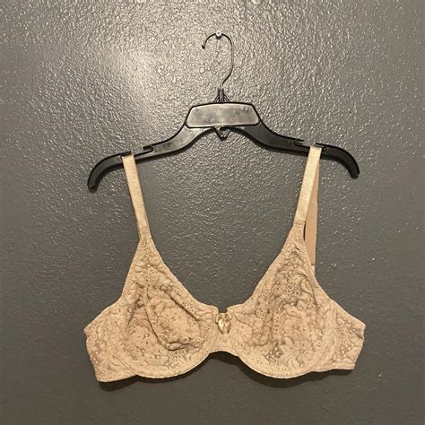Lace Nude Wired Bralette Depop