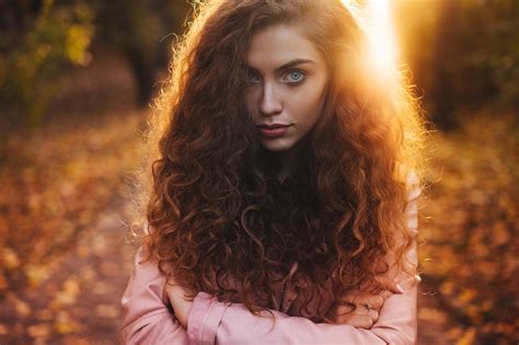 Papel De Parede Luz Solar Mulheres Modelo Cabelo Longo Olhos