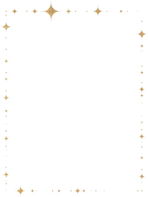 Gold Glitter Frame 35889641 Png