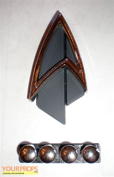 Star Trek Picard Starfleet Comm Badge And Rank Pips Replica Movie Prop