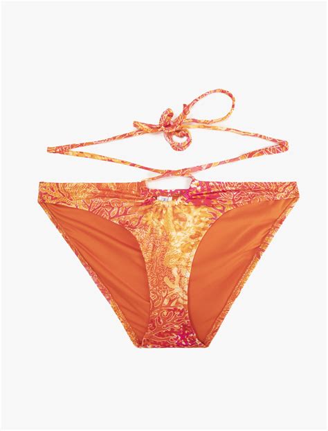 Kırmızı Kadın Çapraz Bağlamalı Bikini Altı 2SAK00219BM Koton