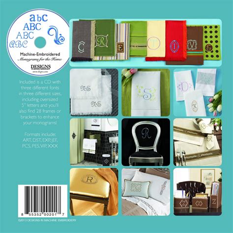 Machine Embroidered Monograms for the Home™ | Embroidered monogram ...