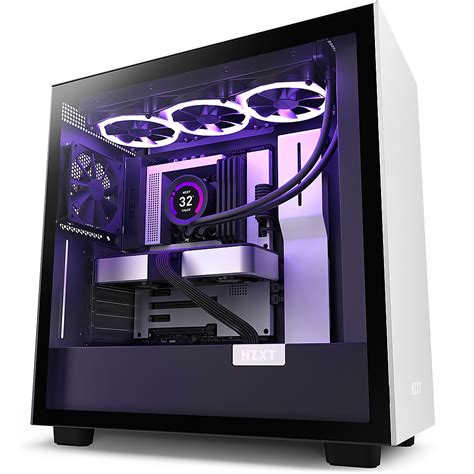 Best Buy NZXT H7 ATX Mid Tower Case White CM H71BG 01