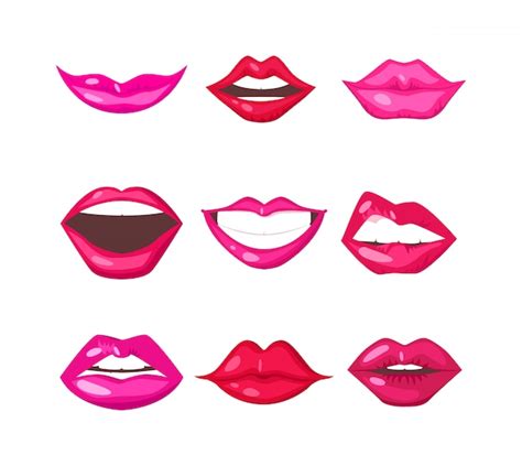 Premium Vector Woman Lips Isolated Vector