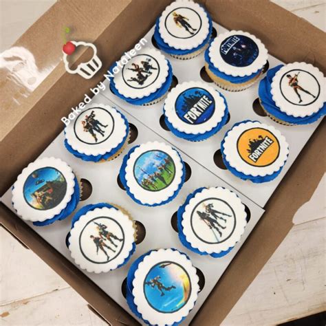 edible print fortnite cupcakes baked  nataleen