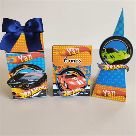 Kit Festa Hot Wheels Caixas Personalizadas Elo