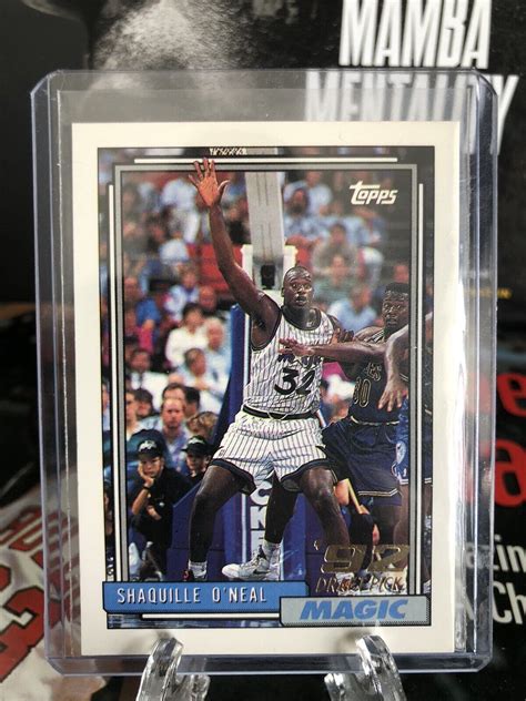 Topps Shaquille Shaq O Neal Draft Pick Rookie Card Rc