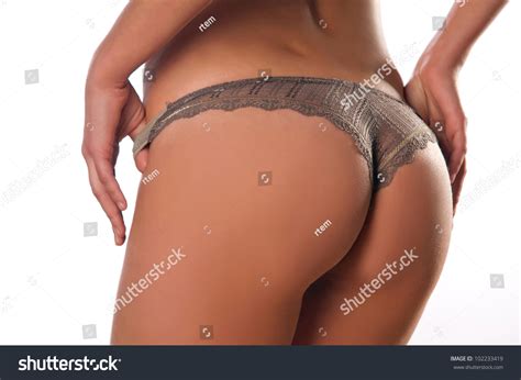Naked Woman Bikini On White Background Stock Photo Shutterstock