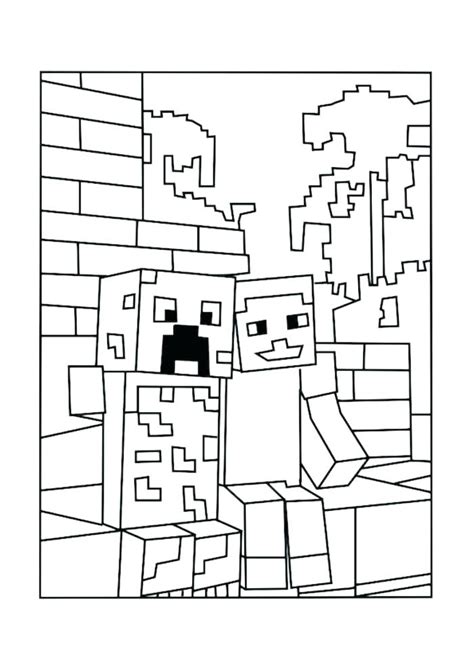 Minecraft Steve Coloring Pages Printable at GetColorings.com | Free ...