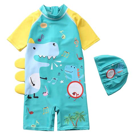 Gvdentm Baby Boy Rash Guard One Piece Swimsuit Kids Rash Guard Long