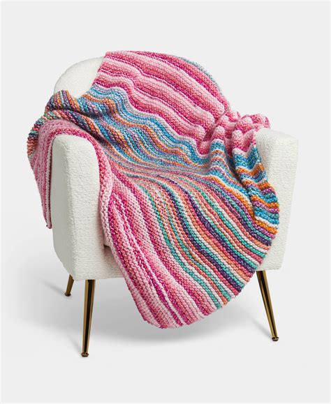 Garter Stripe Throw – Premier Yarns