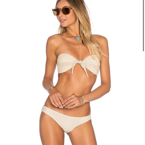 Beach Riot Swim Beach Riot Gold Floral Bikini Poshmark