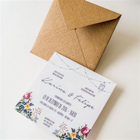 Convite De Casamento Simples - Convite de Casamento simples - 30 modelos e como fazer