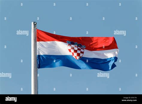 Croatian Flag Croatia Stock Photo Alamy