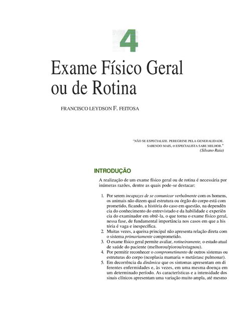 4 exame fc3adsico geral ou de rotina Exame Físico Geral ou de Rotina