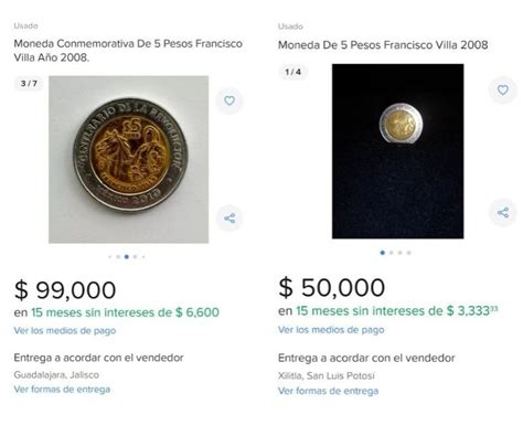 Venden Moneda Conmemorativa De Pancho Villa En Mil Pesos Posta