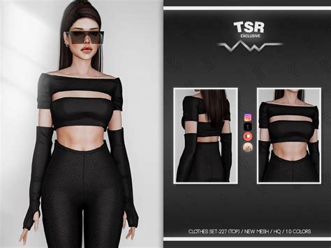 Busra Tr S Clothes Set Top Bd In Sims Mods Clothes