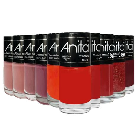 ANITA SEDUÇÃO KIT ESMALTES TONS VERMELHOS E NUDE Shopee Brasil