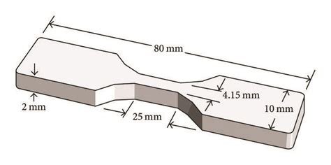 Dimensions Of The Tensile Testing Sample Download Scientific Diagram