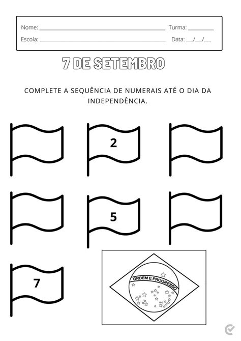 Atividade 7 De Setembro Educação Infantil Maternal