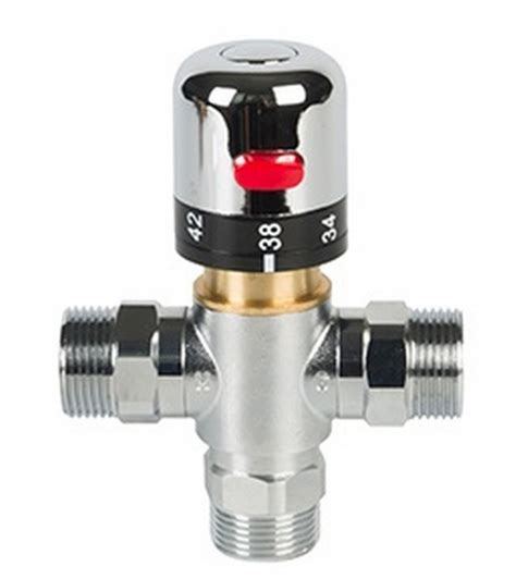 Thermostatic Mixing Valve Hot And Cold Automatic Temperature Control Movable Water Inlet And