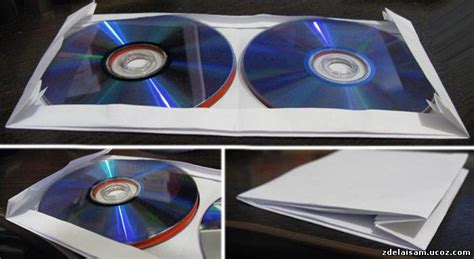 Конверт для 4-х CD дисков из листа бумаги | Сделай сам своими руками