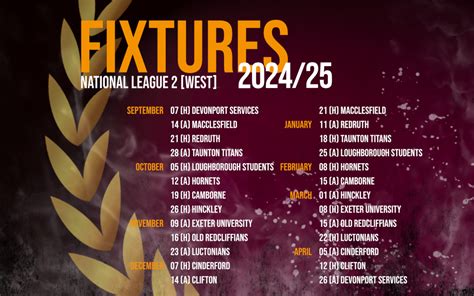 FIRST XV FIXTURES 2024/25 - Bournville RFC