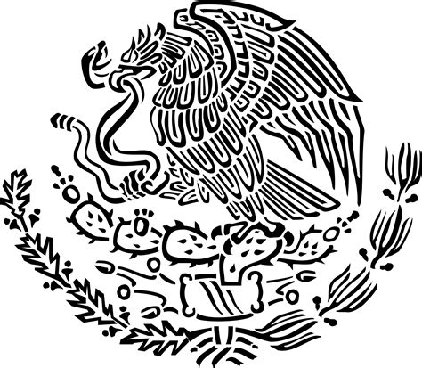 Mexican Flag Eagle Drawing at PaintingValley.com | Explore collection