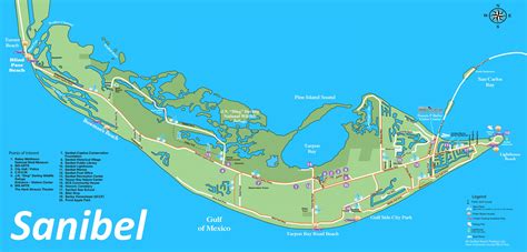 Sanibel Tourist Map